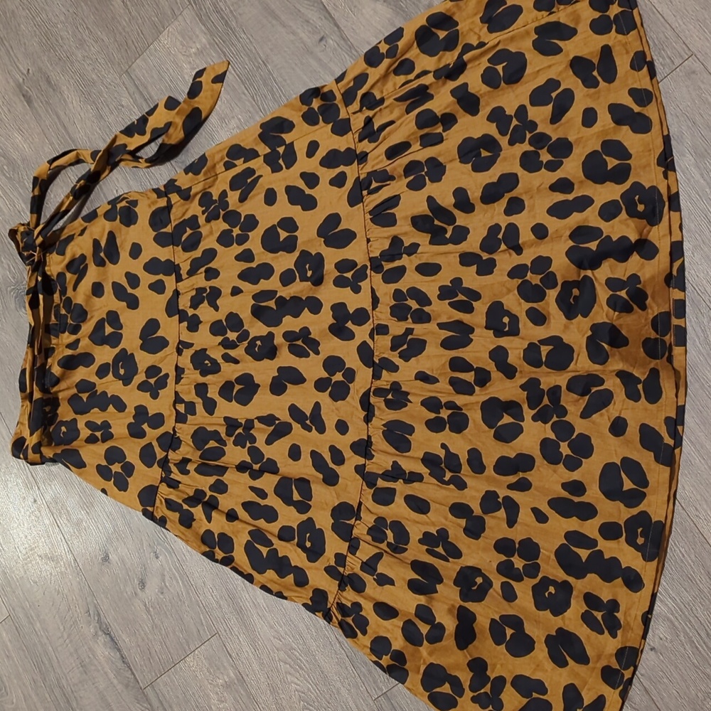 Who What Wear Tiered Animal Print Maxi Skirt
